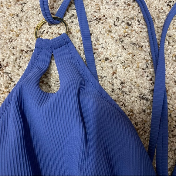 Charmo swimsuit women's size medium 8 blue one piece strappy new with tags - Picture 7 of 13